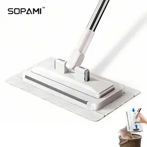 SOPAMI All-in-One Extendable Cleaning Tool - Mop for Cabinets, Ceilings, Walls & Baseboards, Long Reach Design