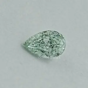 Fancy Vivid Green Pear Lab Grown Loose Diamond