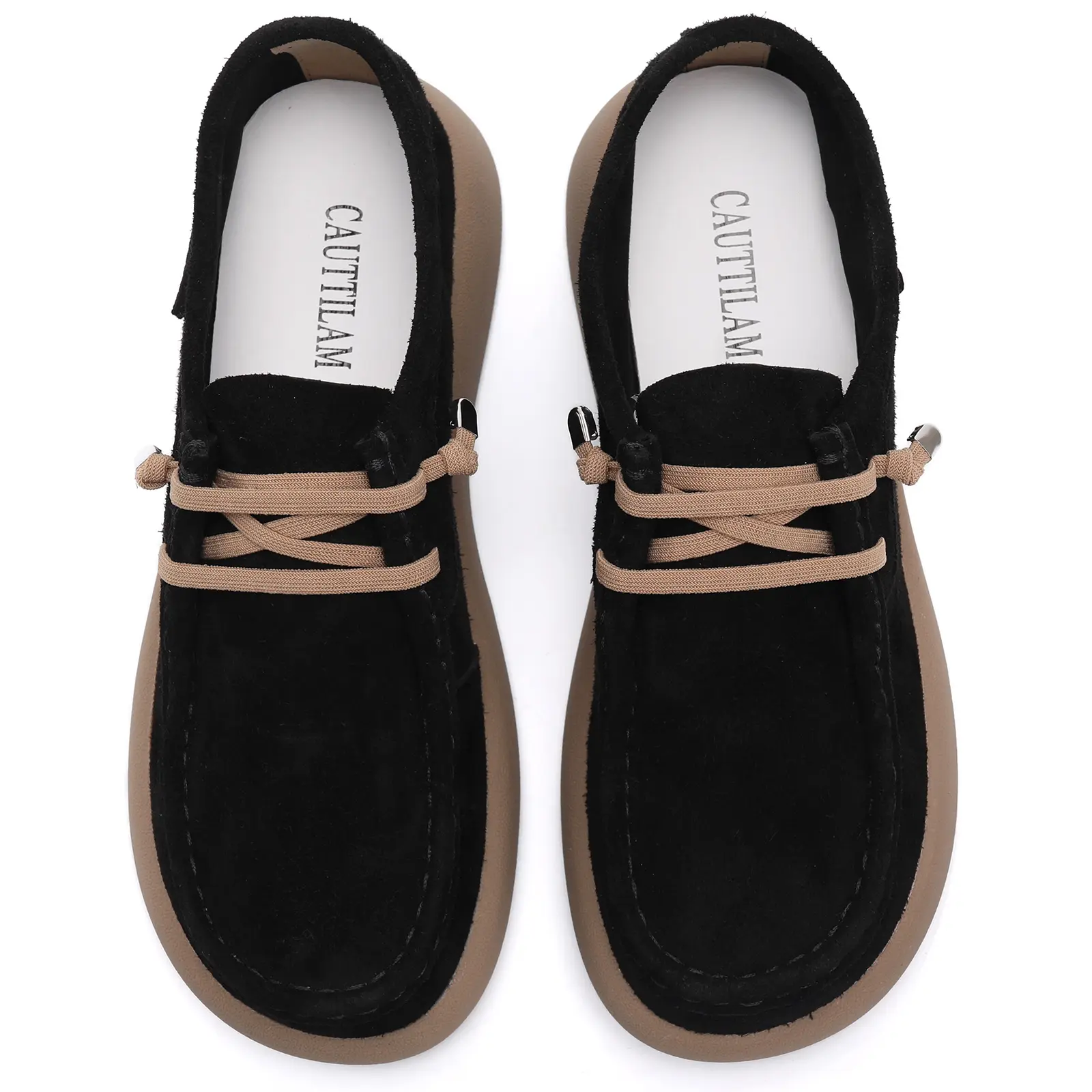 Women's Oxford Shoes Classic Lace-Up Loafers Leather Oxfords Comfortable Dressy Slip On Business Dress Shoes