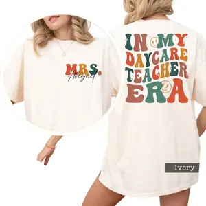 Custom In My Daycare Teacher Era Shirt - Childcare Tshirt - Daycare Comfort Colors Tee - Daycare Provider Gift - Gift For Daycare Teacher Fit Top