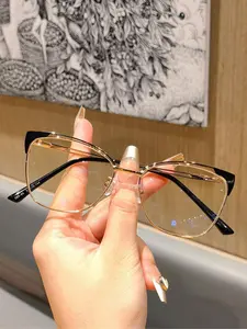 Women's Fashion Cat Eye Frame Eyeglasses, Anti-blue Light Clear Lenses Eyeglasses, Fashion Eyeglasses for Work, Daily Clothing Decor, for Student Daily Use