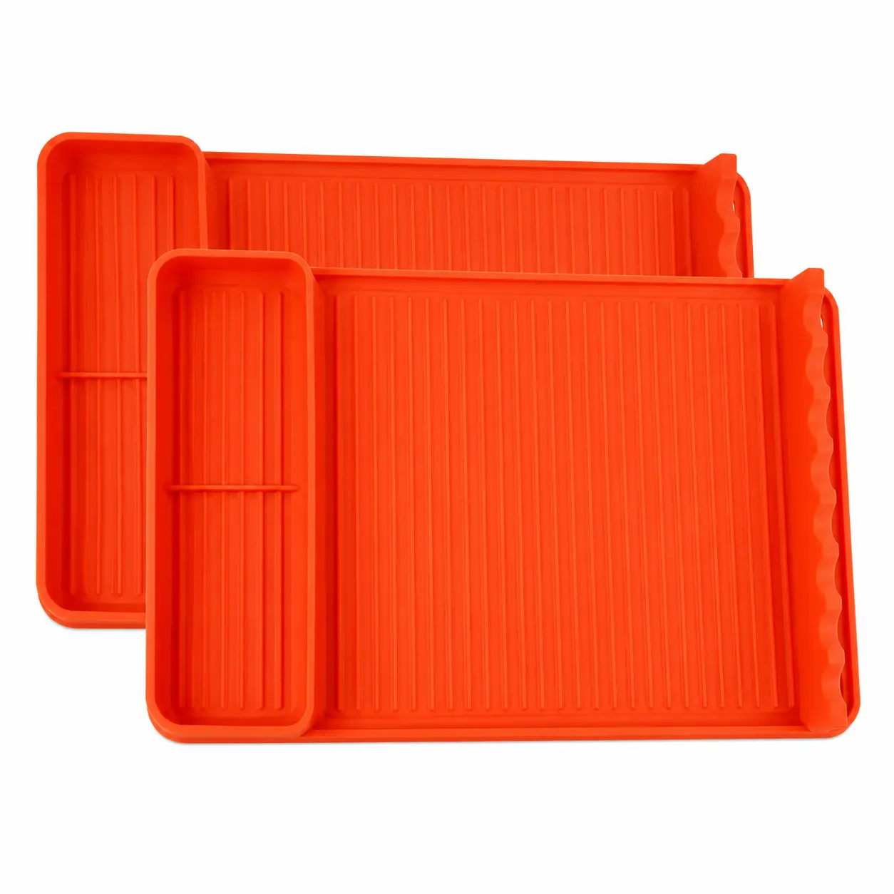 Tired of Grease Stains? Heat Resistant Silicone Grill Mat for Blackstone 16x11.5" Non-Slip BBQ Tool Mat Protects Tables, Outdoor Cooking Camping & Tailgating Must-Have, 3mm Thick Food-Grade, Raised Drip Catcher, Rinses Clean, Gift for Grill Master