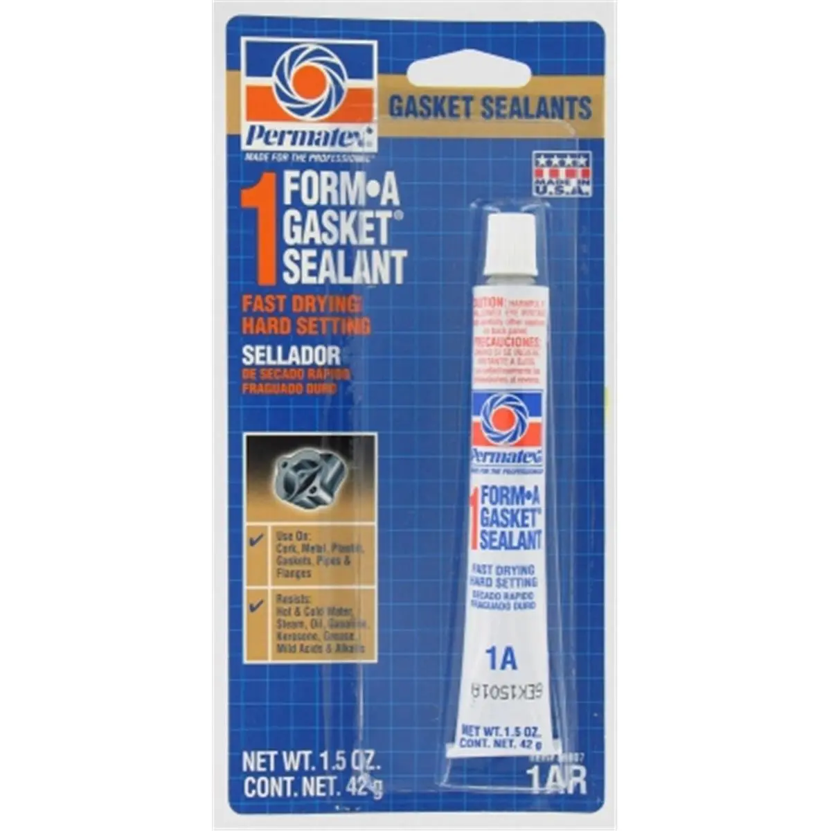 212 MAIN 1.5oz Hard Setting Gasket Sealant, Permatex Form-A-Gasket No.1 for Home Improvement Building Supplies