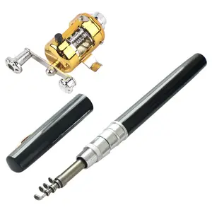Mini Pocket Portable Fishing Rod, Ultra-Light Aluminum Alloy & Fiberglass, Folding Extendable for Outdoor Rivers Lakes Ice Fishing – A Great Gift for Family and Friends
