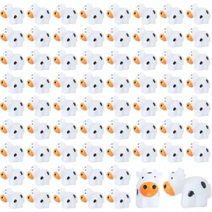 68 count Mini  Cows Bulk Farm  for Hiding Small Plastic Cows Statues Little  for Farm and More Adorable Landscape Fairy Outdoor Moss Garden DIY Ornament