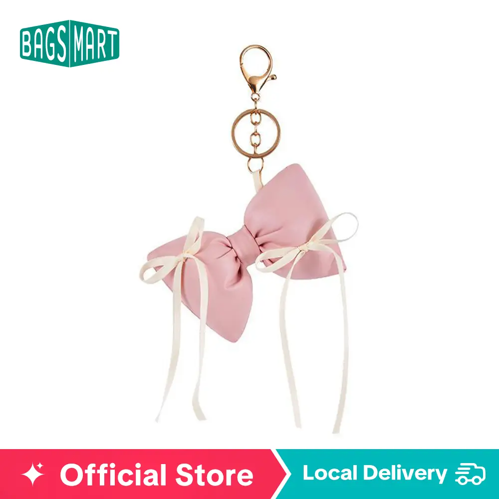BAGSMART Cute Puffy Bow Handbag Charm & Keychain for Women - Perfect Accessory for Your Handbag TikTokShopfalldealsforyou