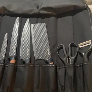 6-piece professional kitchen knife set with gift box, sharp meat cutting knife, non stick stainless steel, sharp chef knife set for chef cooking, mothersdaygift