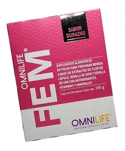 OML Fem | Omnilife | Sabor Durazno | Box w/30 sachets
