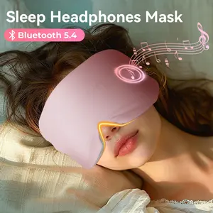 MUSICOZY Ice Silk Sleep Mask with Bluetooth 5.4 Sleep Headphones,Ultra-Soft Baby-Comfort Fabric,Dual-Sided Design,Ultra-Thin Stereo Speakers, Ergonomic Eye Fit,Breathable,Light-Blocking,Adjustable for Side Sleepers,Travel,Office,Yoga,Gift,Stress Relief