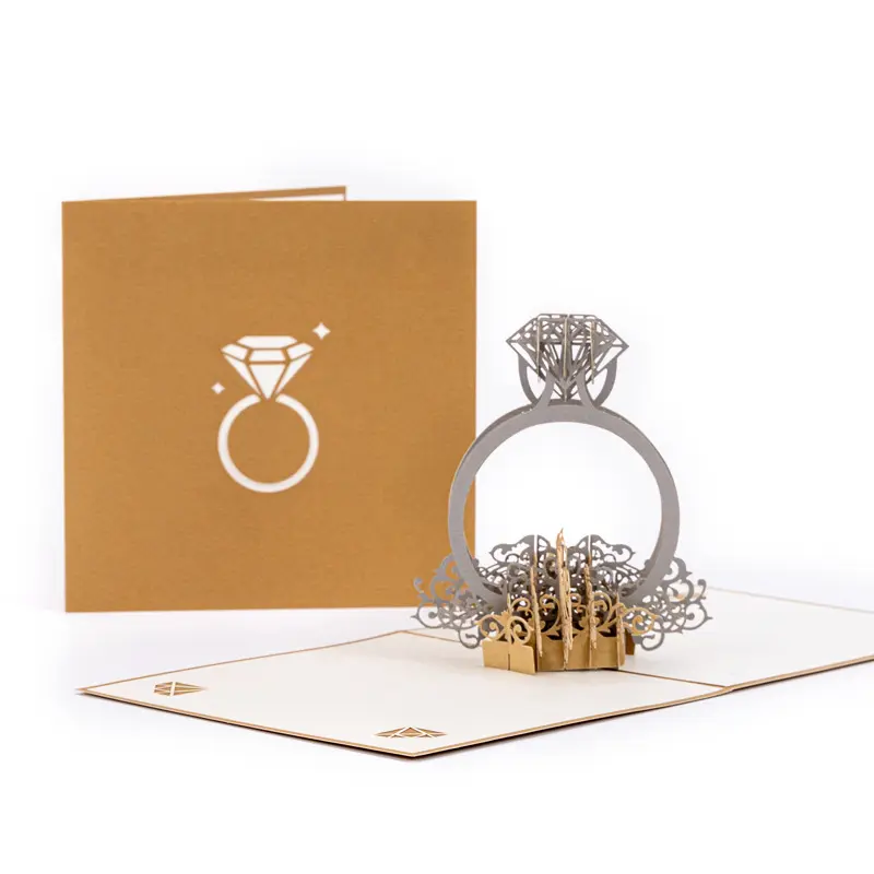 Qixi Festival/Valentine’s Day Wedding Invitation Card – 3D Paper Sculpture Design