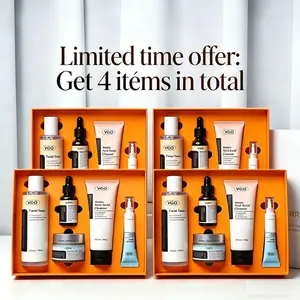VGO Skincare Five-step Routine Vitamin C Moisturizing Repair Daily Care All-in-One Set Cleanser Moisturizer-B Cleansing Moisture Maintenance Kit Ultimate Kit