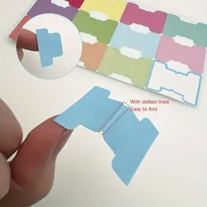 120pcs/10Sheets Colorful Sticky Index Tabs, Adhesive Tabs - Writable Double-Sided Page Markers, Planner Stickers, Labelling & Classifying Book Annotation Tabs, 12 Assorted Colors