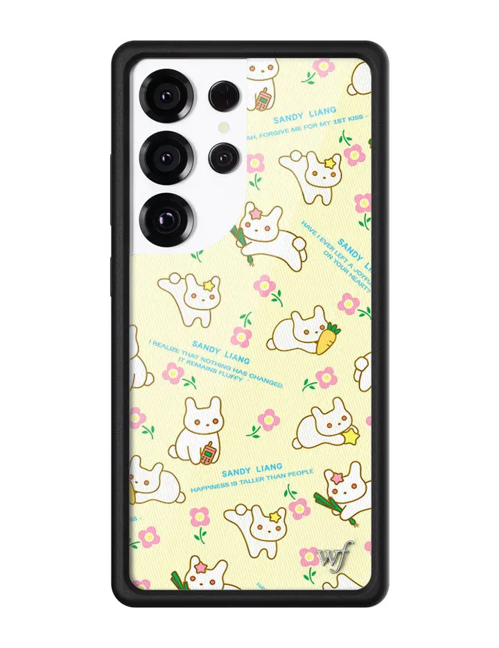 Sandy Liang Handmade Unique Bunny Gift Wrap Smartphone Case - Custom Handheld Cellphone Protection for Galaxy Series, Rubber & Polyurethane Samsung Cover