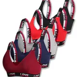 【Black Friday】Women's Letter Print Wireless Bralettes, Comfy Bra, Comfortable Breathable Underwear for Daily Wear, Women's Underwear for All Seasons
