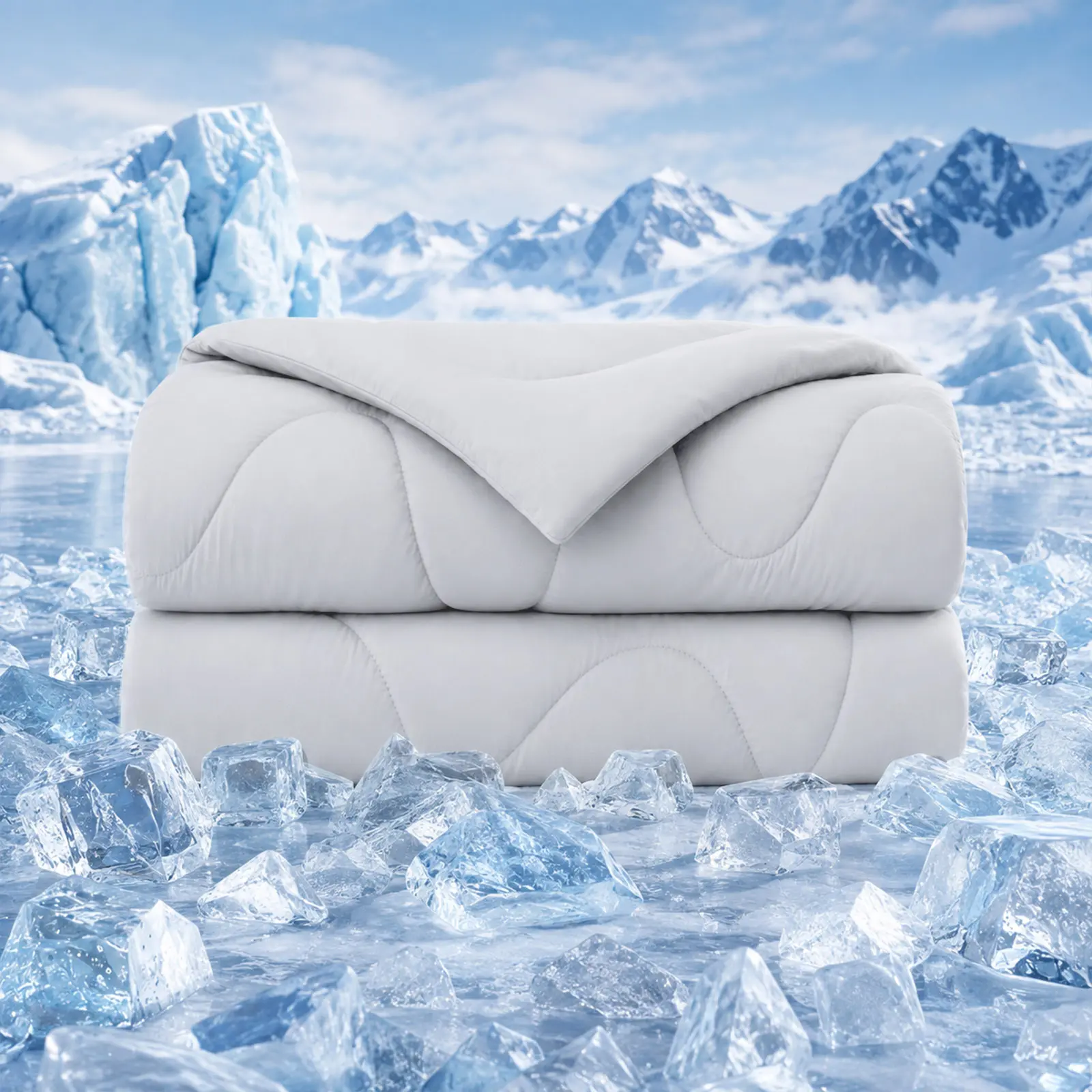 LULLUX | CloudCool All-Season Comforter – Lightweight Breathable Summer Quilt, Dual-Sided Silk Smooth & Soft Knit, Instant Cooling for Hot Sleepers | OEKO-TEX Certified, Machine Washable