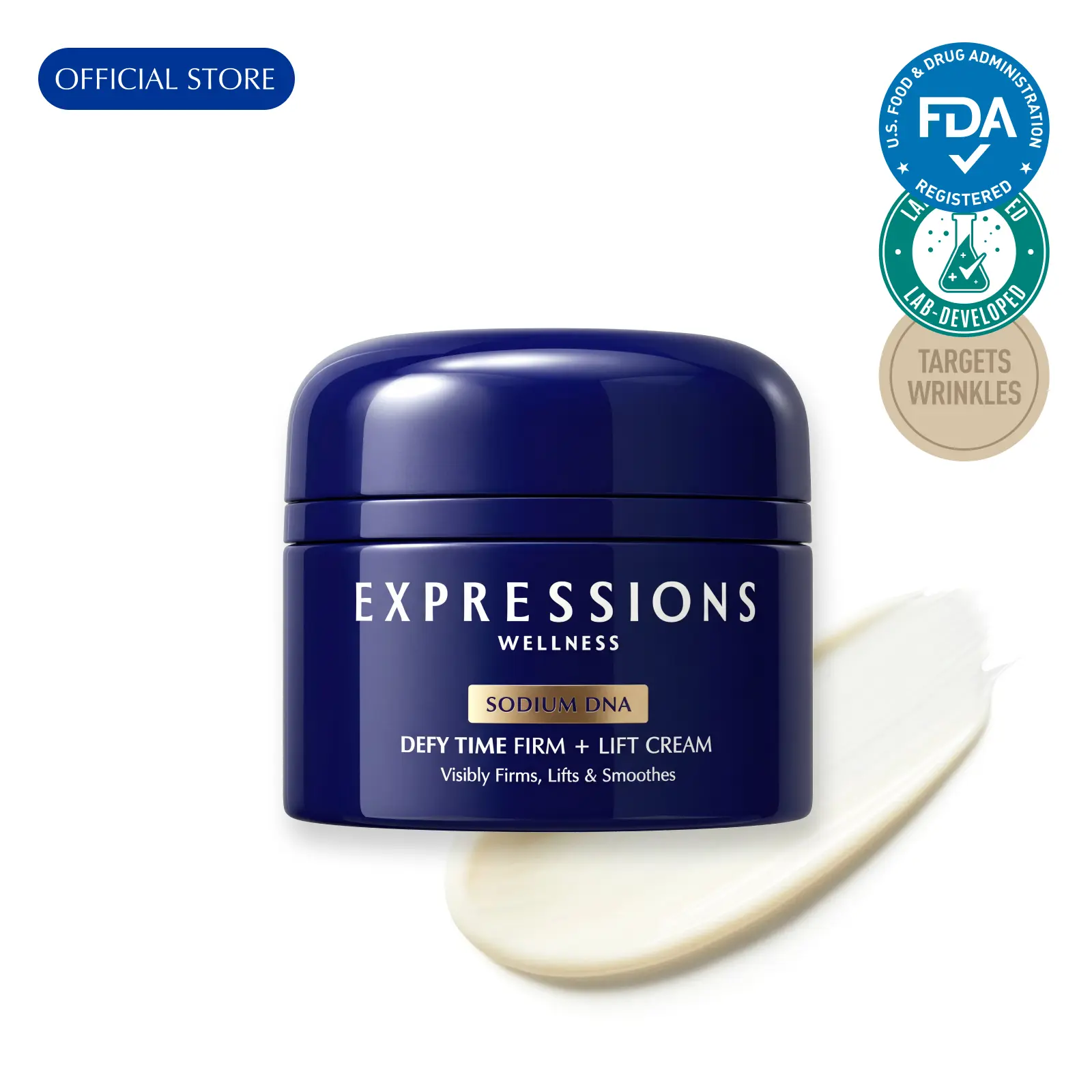 [EXPRESSIONS] 1.94 oz Anti-Aging Firming Cream for Deep Wrinkles & Sagging Mature Skin Dark Spots Non-Greasy Gel Anti-Wrinkle Firming Lift with PDRN Bifida Ferment Filtrate Targeted Repair for Forehead Frown & Nasolabial Folds Wrinkles Look Softer