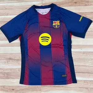FC Barcelona 2025/26 Home Player Jersey – Match Fit Performance Soccer Shirt for Football Fans