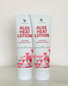 2 Packs Forever Aloe Heat Lotion - Soothing Massage Lotion with Aloe Eucalyptus Menthol for Heat Application Relief