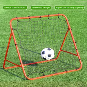Football Rebounder Goal, Soccer Training Rebound Net for Kids & Adults, Portable Foldable Soccer Practice Equipment for Passing, Shooting & Goalkeeping Training, Indoor & Outdoor Use