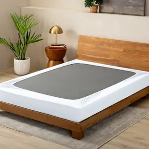 Bare Home Box Spring Cover - Stretchy Wrap Around Box Spring Cover