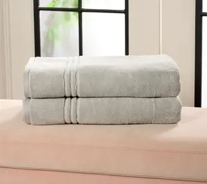 Home Reflections Set of 2 100% Cotton Bath Sheets