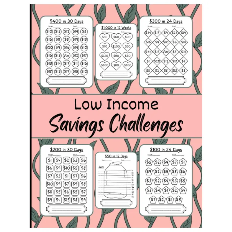 Low Income Savings Challenges: Ultimate Book of Savings Challenges | Easy And Fun Way To Save Money