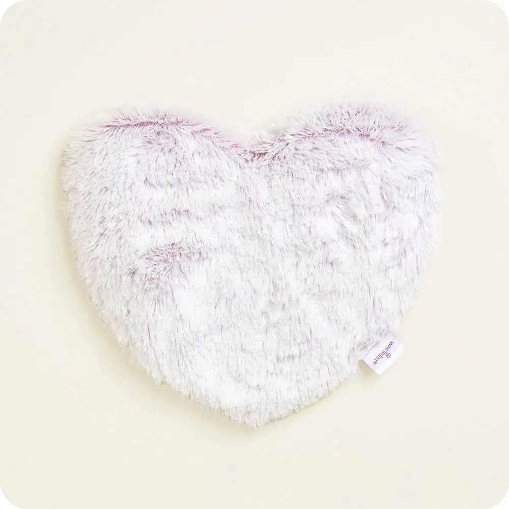 Marshmallow Lavender Heart Warmies - Heatable, Chillable, Weighted