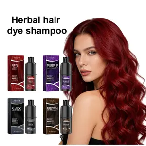 EELHOE Herbal Hair Dye Shampoo Infused with Ganoderma Extract - Rich Plant Essence for Deep Conditioning, Long-Lasting Color Locking Effect, Leaves Hair Silky Smooth and Glossy, Gentle on Scalp At-Home Hair Coloring Needs