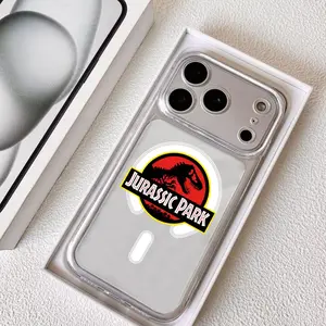 Jurassic Park Phone Case for iPhone 17 16 15 14 13 12 11 Pro Max Plus Clear Magnetic Phone Case – Anti-Yellow For MagSafe Slim & Lightweight Precision Cut Camera Protection, Shockproof Scratch-Resistant Transparent Case
