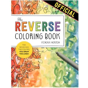 The Reverse Coloring Book: Book Has Colors, You Draw Lines Art