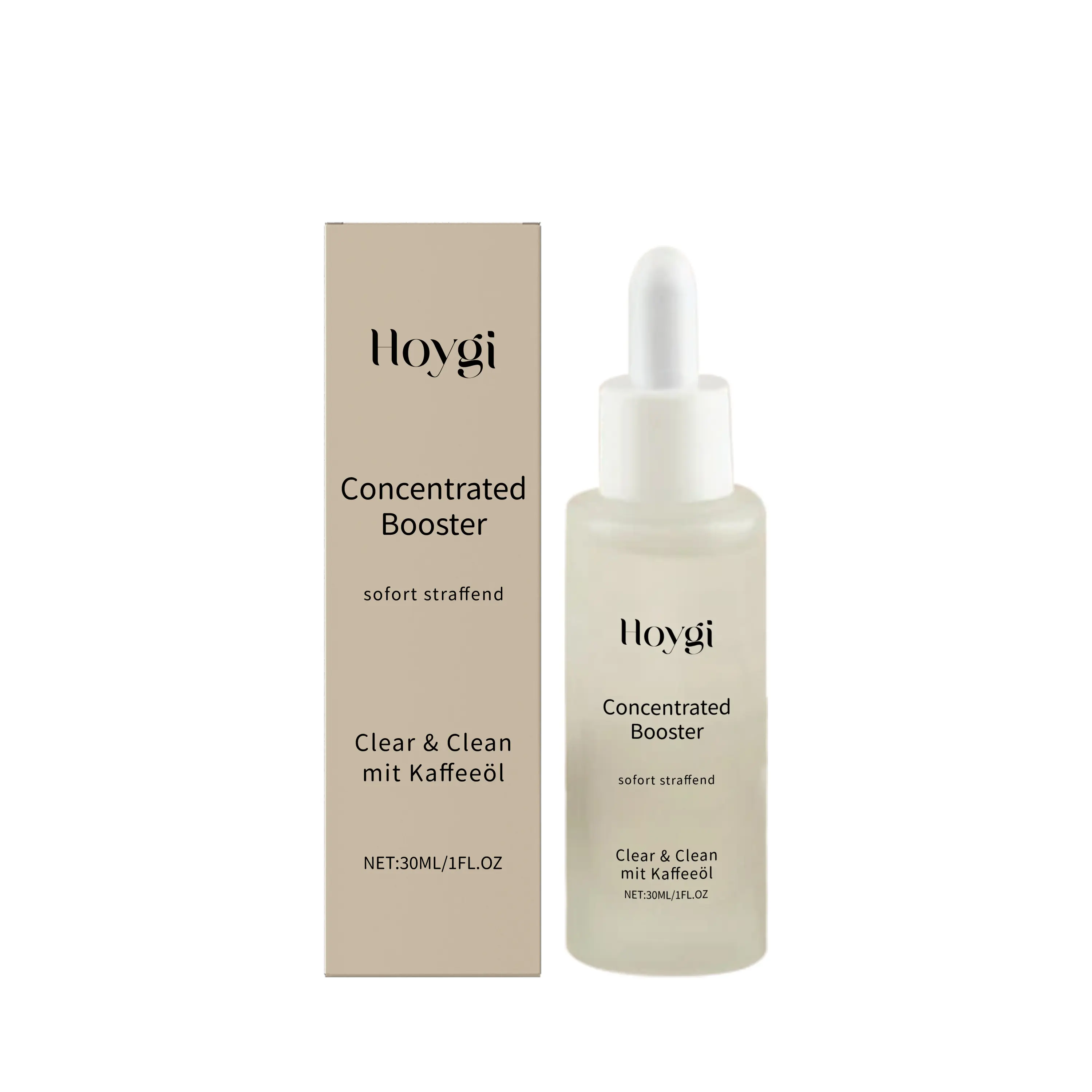 Concentrated Coffee Seed Oil Facial Booster Serum - Anti-Aging Night Care Product with Hexanediol, Lightweight Moisture & Deep Hydration for Skin Repair & Smooth Complexion, 30ML