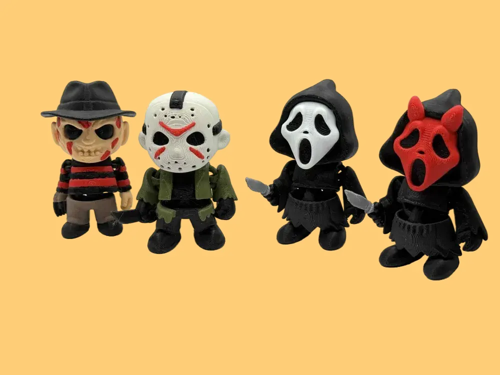 Halloween Horror Character Flexi Keychains!