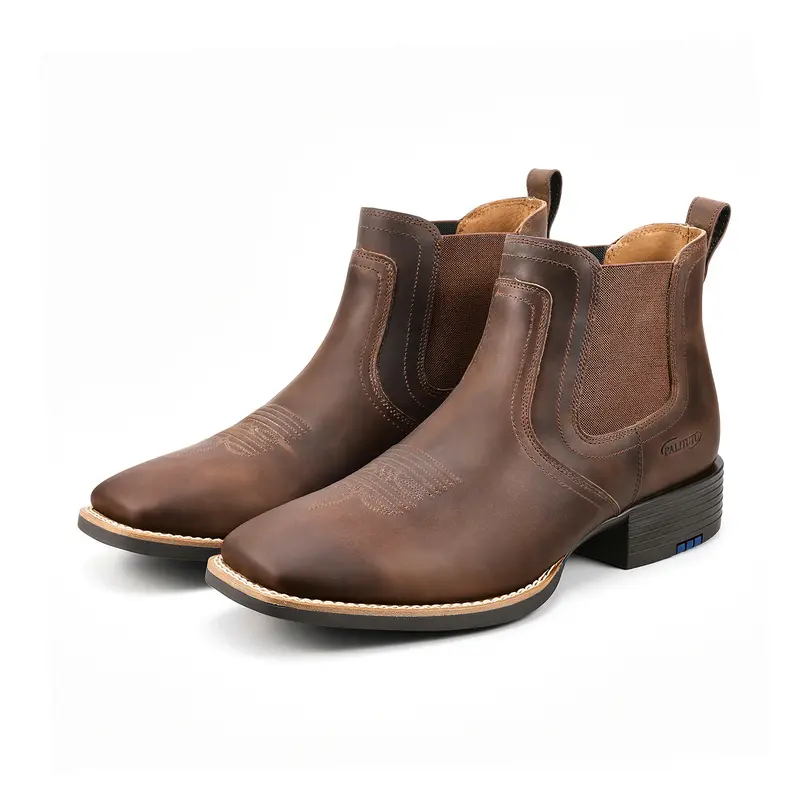 brown chelsea boots mens - TikTok Shop