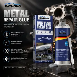 Metal Casting Glue 100ml High Temperature Resistant Welding Adhesive For Metal Castings Sand Holes Air Holes Cracks Strong Repair Glue