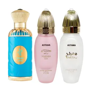 (3pc Bundle Pack) Dragon Flame, Mahara Silk + Meraj by Attar de Astana EDP Spray, 3.4oz