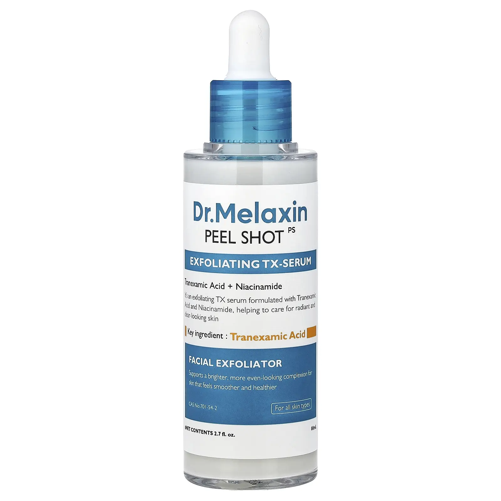 Dr.Melaxin Peel Shot, Exfoliating TX-Serum, For All Skin Types, 2.7 fl oz (80 ml)