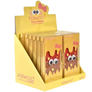 Kevin & Coco Cheese Avocado 4 Colors Face Palette - Wholesale Display 12 Units (KC1068)