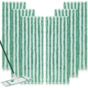 6 Pack Replacement Mop Refills Compatible with Libman Wet & Dry Microfiber Mop,  Washable Mop  Replacement Pads for Cleaning Multi-Surface Floor