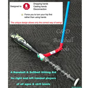 CD Baseball & Softball Hitting Aid - Fixing Key Flaws of your Swing for Better Contact & Maximizing your Power