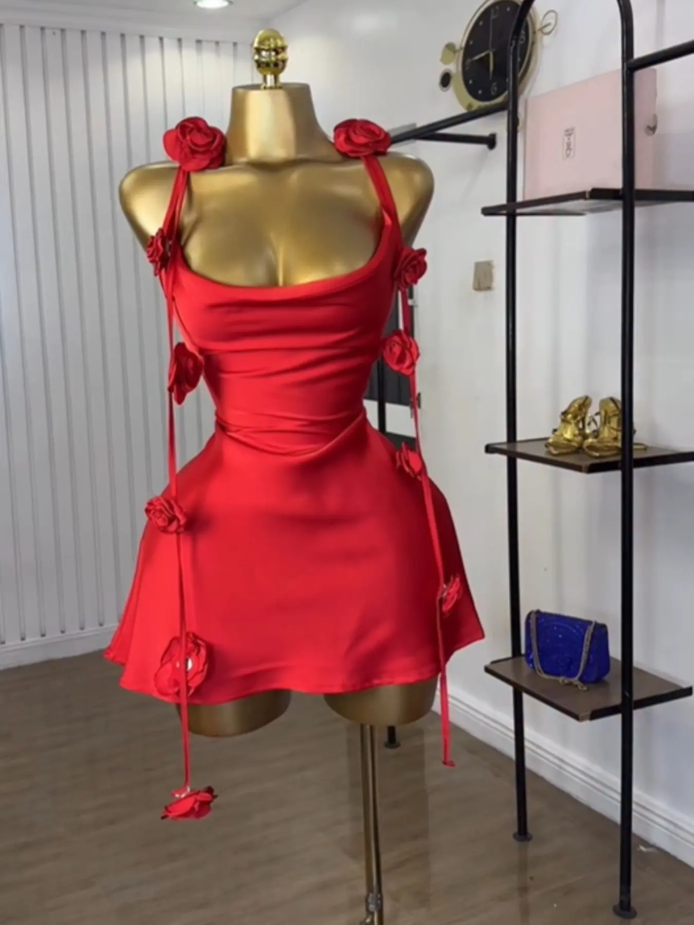 open lace back dress Poster Girl
