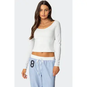 Millicent Wide Scoop Neck Top