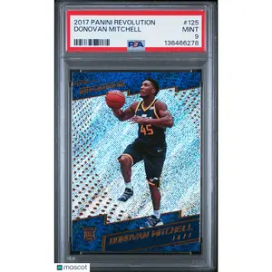 2017 Panini Revolution Donovan Mitchell Rookie Card #125 PSA 9 Mint