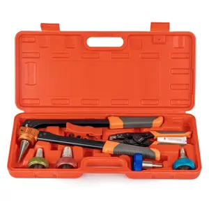 iCrimp PEX Expansion Tool Set with 3/8,1/2,3/4,1-inch Auto Rotation Expansion Heads, Expansion Ring Removal Tool for PowerPEX PEX Fittings