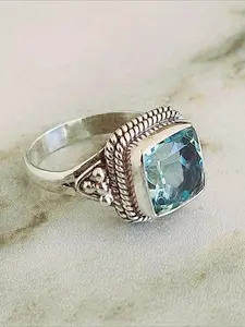 Vintage Elegant Synthetic Ring, Fashion Accessories for Women & Girls, Trendy All-match & Exquisite Jewelry for Birthday Gift, Vintage Promise Rings