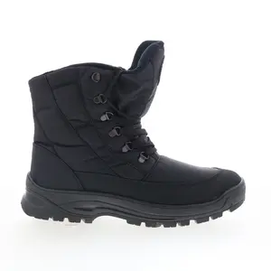 Pajar Eric 78232 Mens Black Canvas Lace Up Casual Dress Boots