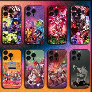 Anime Cartoon H-Helluva Boss Phone Case For iPhone17, 16,15,14,13,12,11,Pro,XS,Max,XR,Plus,E,Mini Soft Black Cover