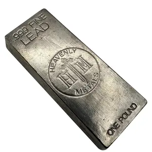 Handcrafted Pure Lead 1lb Bar For Science, DIY Projects, or Office Decor