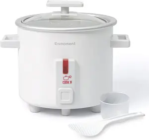 【2026 New Model】Multifunctional Mini Rice Cooker (1.5 Qt) - Portable Nonstick Electric Cooker with Food Steamer, Dishwasher-Safe Pot & Glass Lid, Easy Clean Design for College Students, Home & Office Rice Cooking robot cooking machine rice cooker