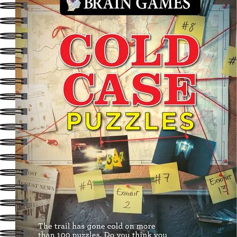 Brain Games - Cold Case Puzzles -- Publications International Ltd - Spiral