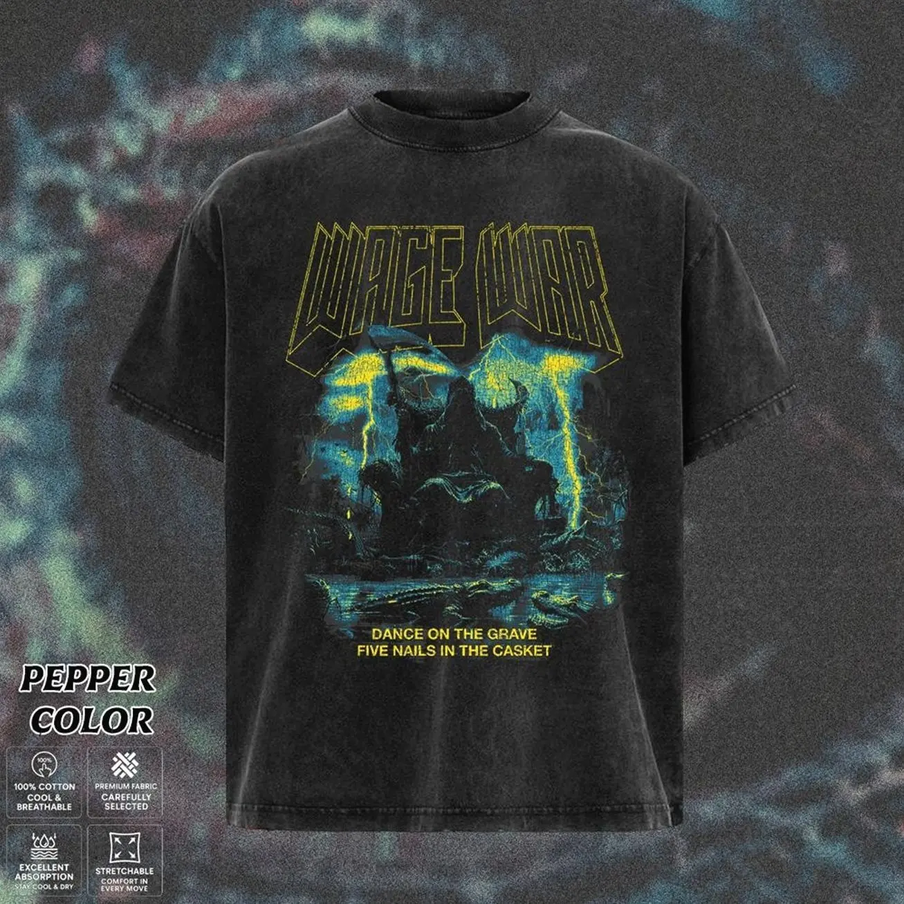 [COLLECTION] Wage War Band T-Shirt Collection, Modern Metalcore Graphic Tee, Dark Gothic Breakdown Aesthetic Shirt, Distressed Heavy Music Merch, Gift for Fans, Unisex Merch for Men & Women WDM